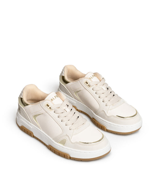Tenis Latte Lineas Doradas 7953